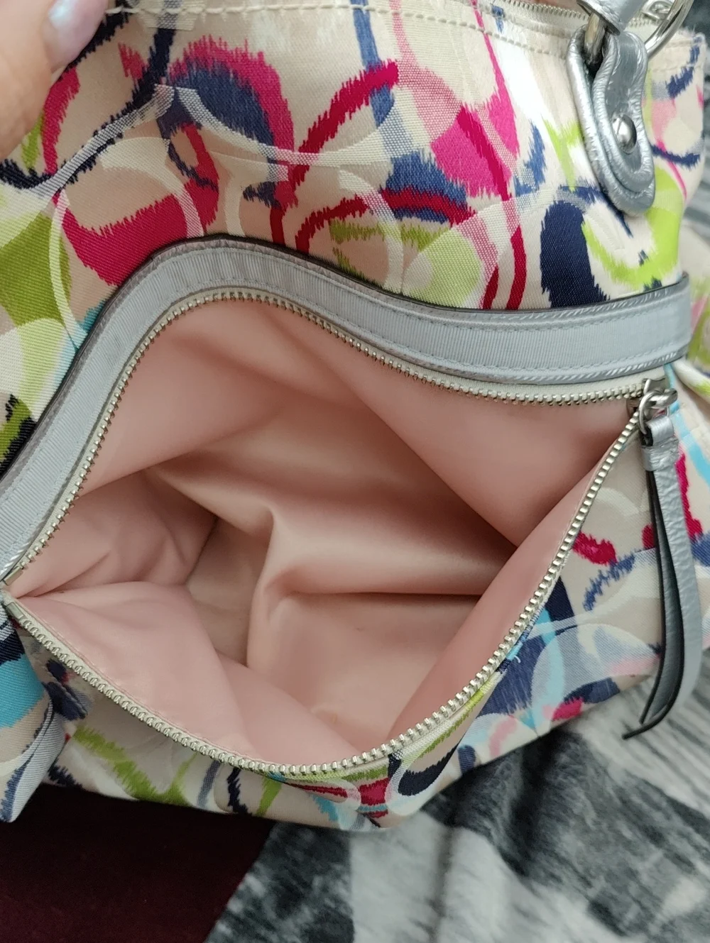 Coach Poppy Ikat Signature C Tote